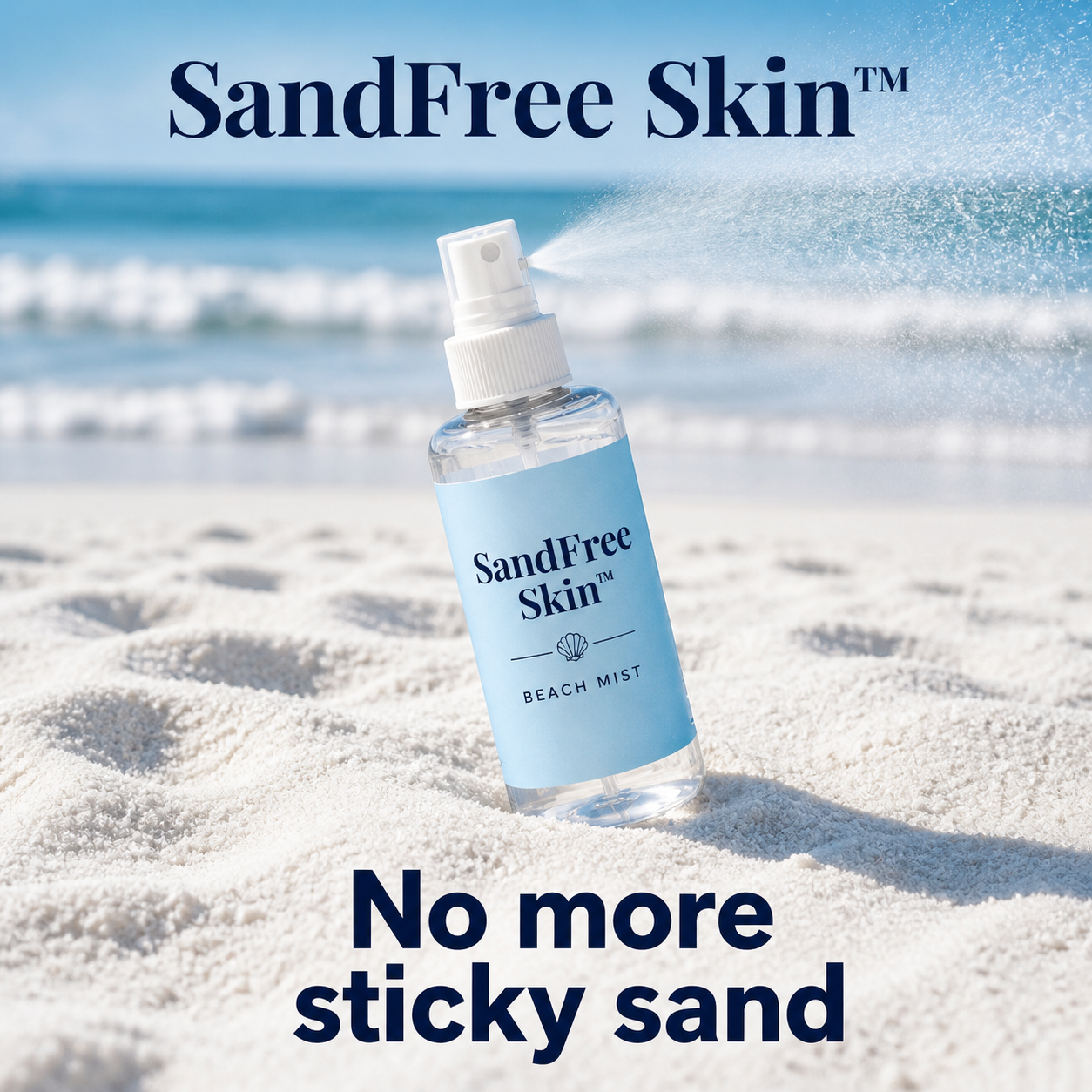SandFree Skin™ | Beach Sand-Repel Mist